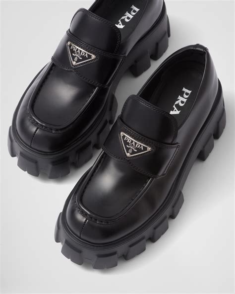 prada liafers women|Prada monolith loafer.